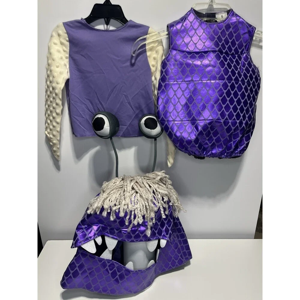Disney Pixar Monsters Inc. Boo Toddler Costume Size S/P (2T) Purple NWOT